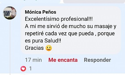 Testimonio de mi clienta